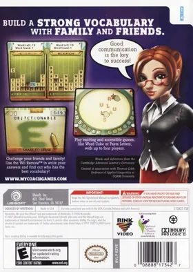 My Word Coach box cover back